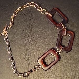 Avon, Kenneth Jay Lane, NWT, 1980s topaz and gold choker